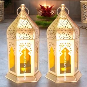 Antaraa Metal Hanging Tealight Holder /Antique Moroccan Lamp With...more